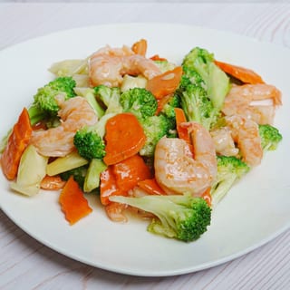 Shrimp and Broccoli Dinner 芥兰虾