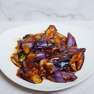 Eggplant in Garlic Sauce Dinner 鱼香茄子 Berenjena