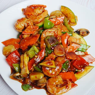 Shrimp in Garlic Sauce Dinner 鱼香虾