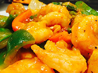 Red Thai Style Curry Shrimp